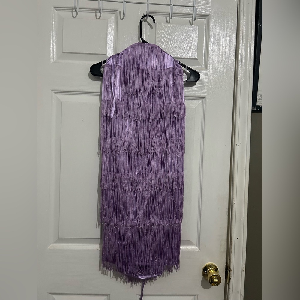Purple Fringe Dress